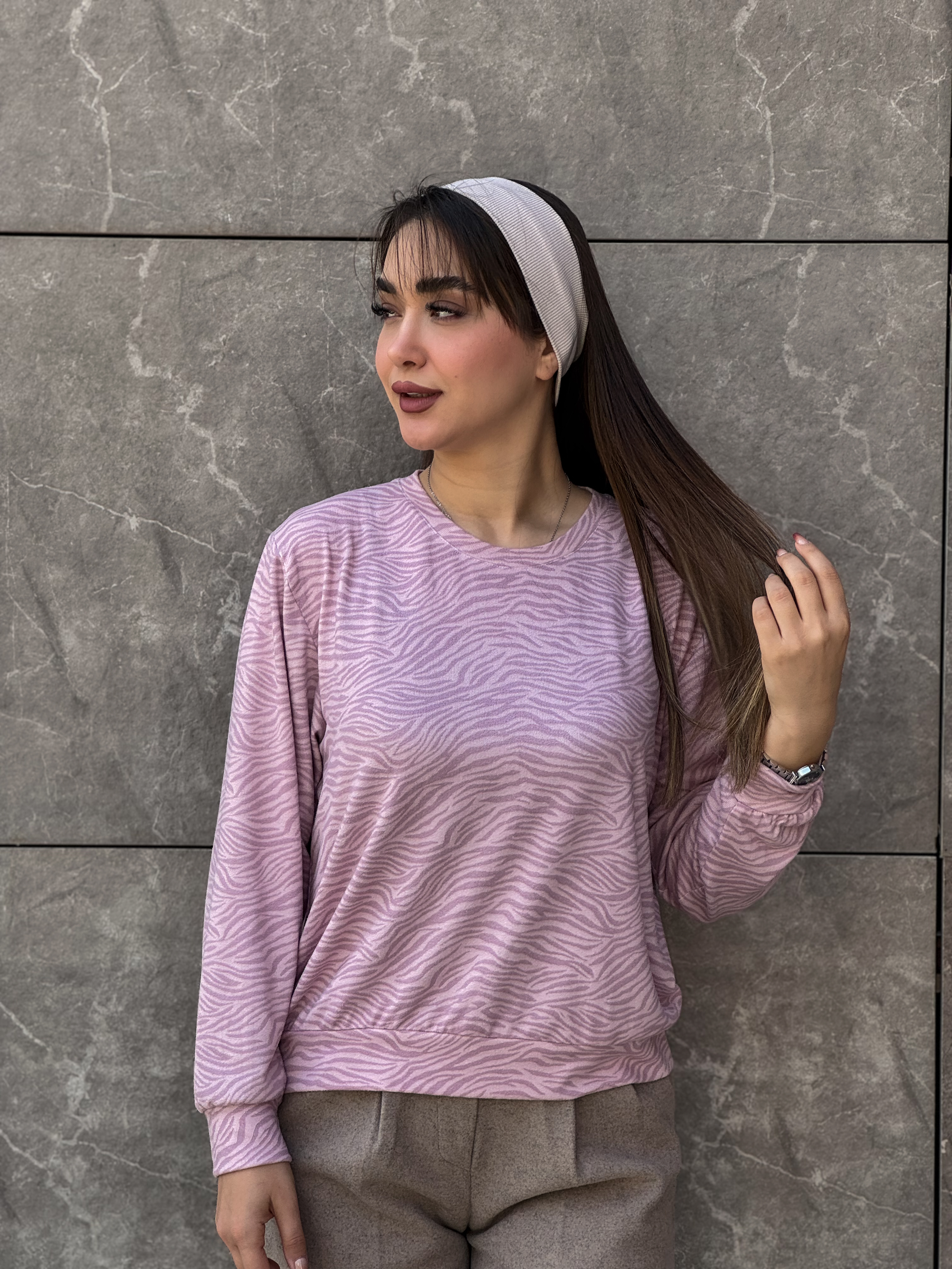 بلوز پنبه ای آستین بلند موجا